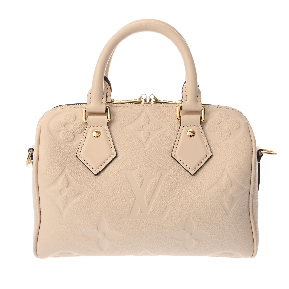 【～4/10 最大5万円クーポン】ルイ ヴィトン LOUIS VUITTON モノグラムアンプラント スピーディ バンドリエール 20 2WAY クレーム M58954 レザー レディース ハンドバッグ ヴィトンバッグ バック ブランド 【ローン48回払い無金利】【未使用】