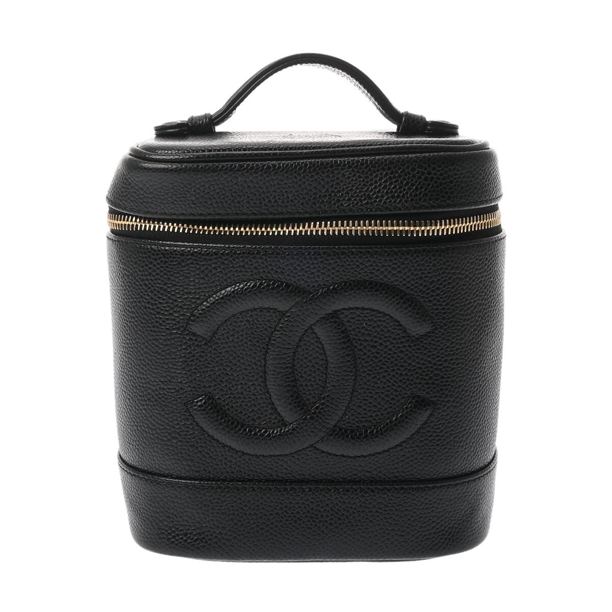 【～4/10 最大5万円クーポン】シャネル CHANEL バニティ ブラック A01998 キャビアスキン レディース バニティバッグ chanel シャネル バッグ バック ブランド 【ローン48回払い無金利】【中古】