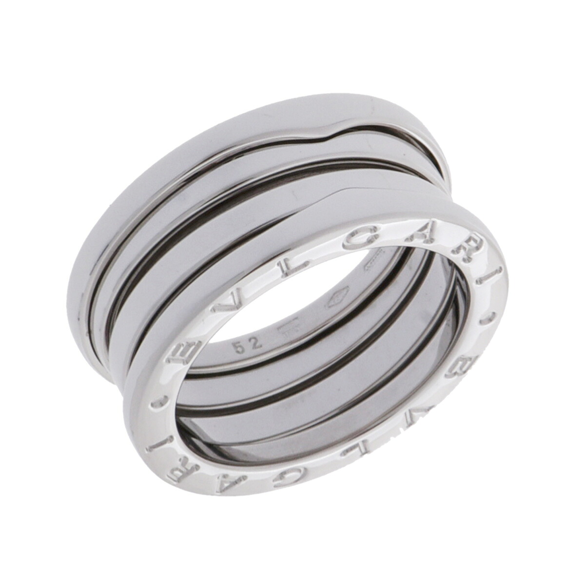 【～4/17 最大5万円クーポン】ブルガリ BVLGARI B-ZERO1 リング #52 K18ホワイトゴールド WG レディース リング・指輪 ブルガリ 【ローン48回払い無金利】【中古】 118,400円