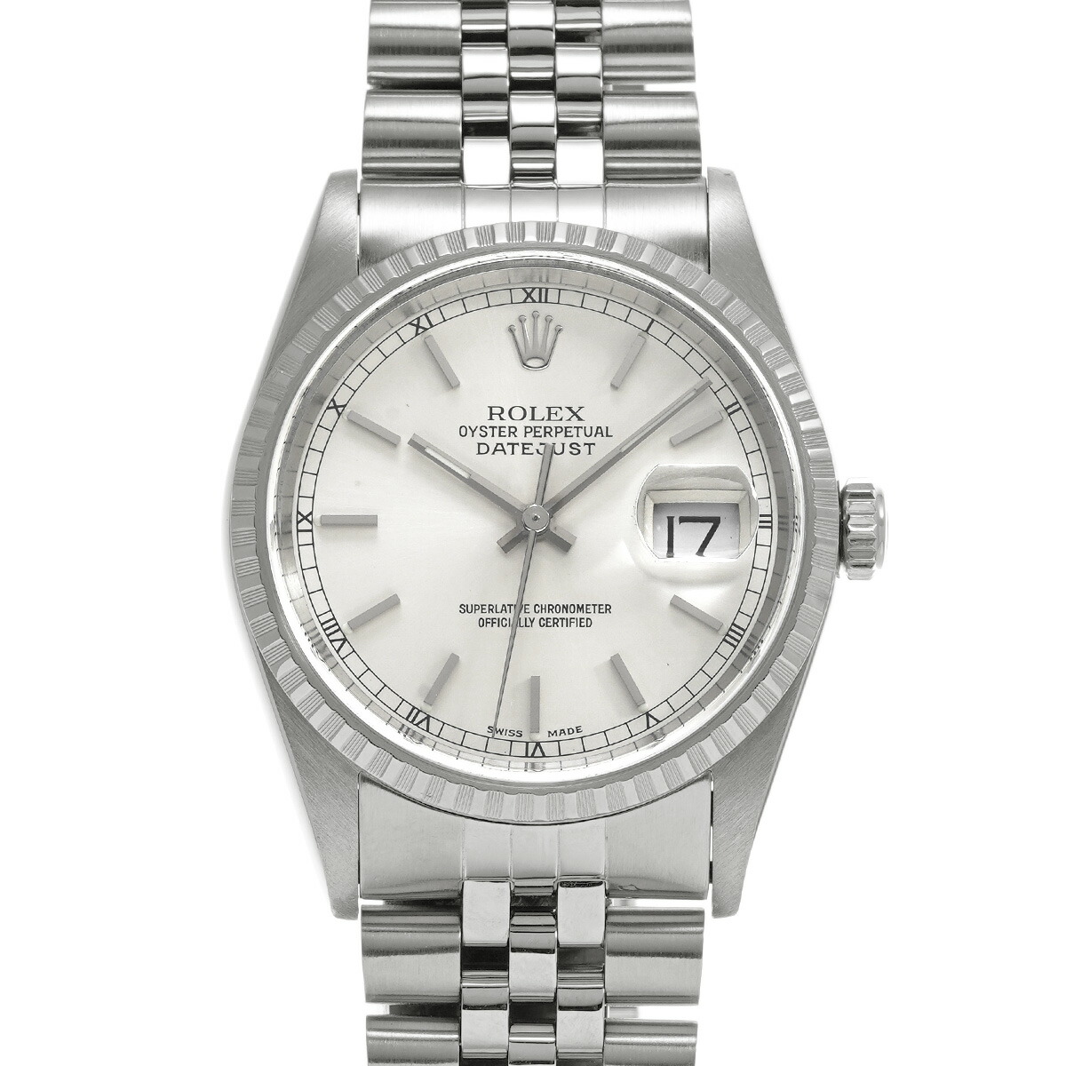 ロレックス ROLEX デイトジャスト 16220 U番(1997年頃製造) シルバー メンズ 腕時計 ロレックス 時計 高級腕時計 ブランド 【ローン48回払い無金利】【中古】