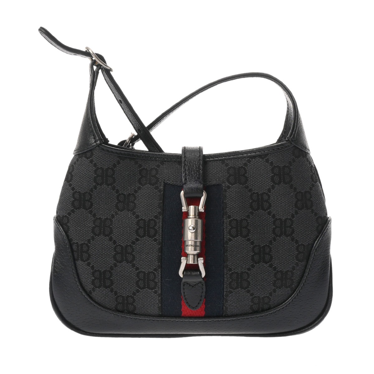 【~7/26 最大5万円クーポン】グッチ GUCCI グッチ バレンシアガ ミニショルダーバッグ ザハッカープロジェクト ジャッキー1961 ブラック 680132 キャンバス/レザー レディース ショルダーバッグ グッチ ショルダーバッグ バック ブランド 【ローン48回払い無金利】【中古】|ウォッチニアン ブランド品専門店
