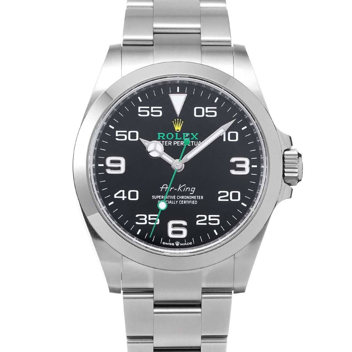 【～4/10 最大5万円クーポン】ロレックス ROLEX エアキング 126900 ブラック メンズ 腕時計 ロレックス 時計 高級腕時計 ブランド 【ローン48回払い無金利】【中古】