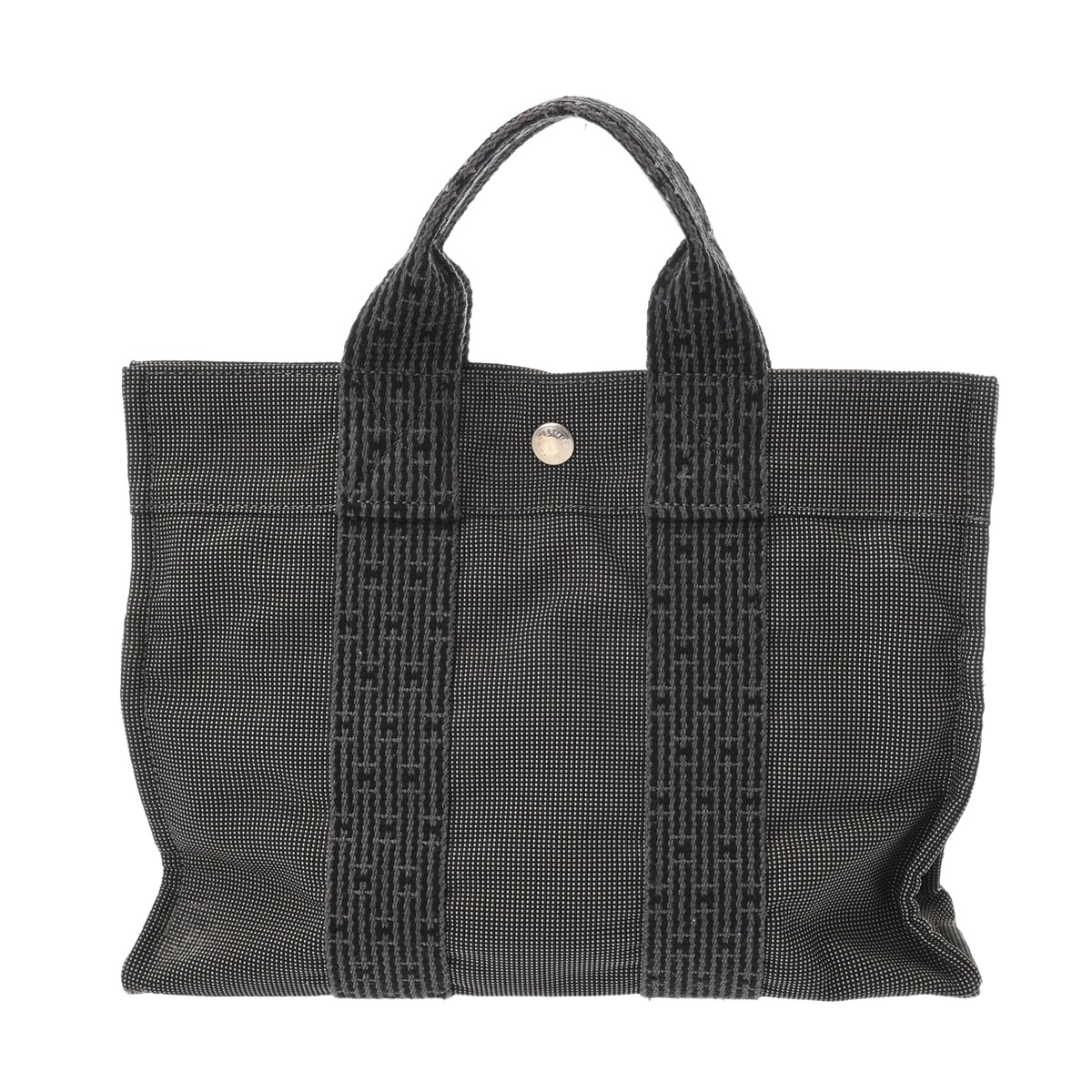 【～4/10 最大5万円クーポン】エルメス HERMES エールライン トート PM グレー キャンバス ユニセックス トートバッグ エルメス バッグ バック ブランド 【ローン48回払い無金利】【中古】 22,980円