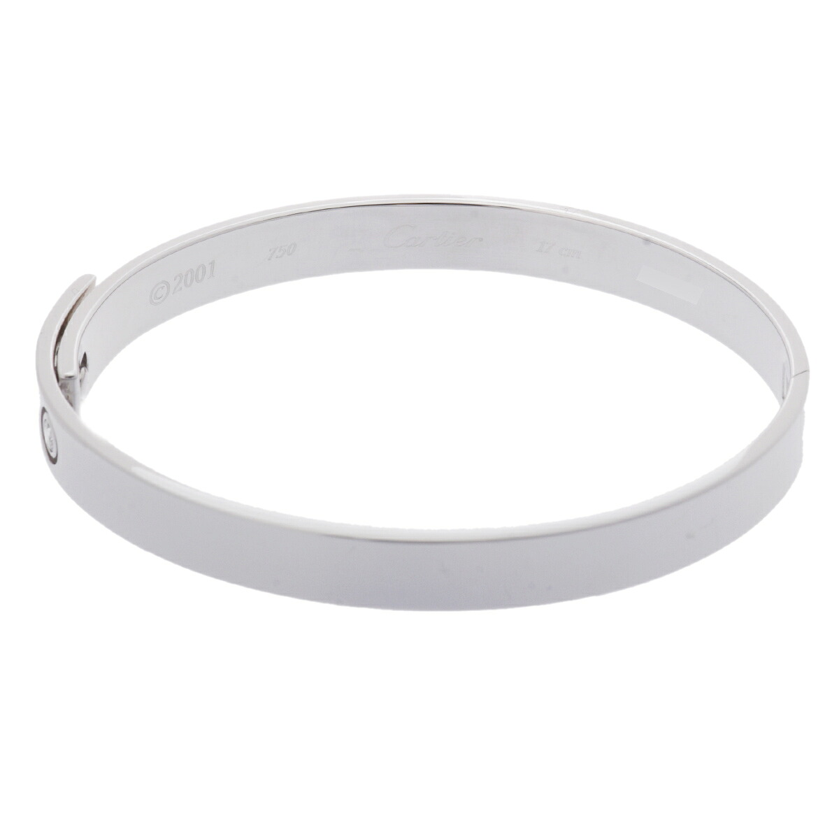 カルティエ CARTIER アニバーサリー ブレスレット 1PD #17 K18ホワイトゴールド WG ダイヤモンド レディース ブレスレット カルティエ 【ローン48回払い無金利】【中古】