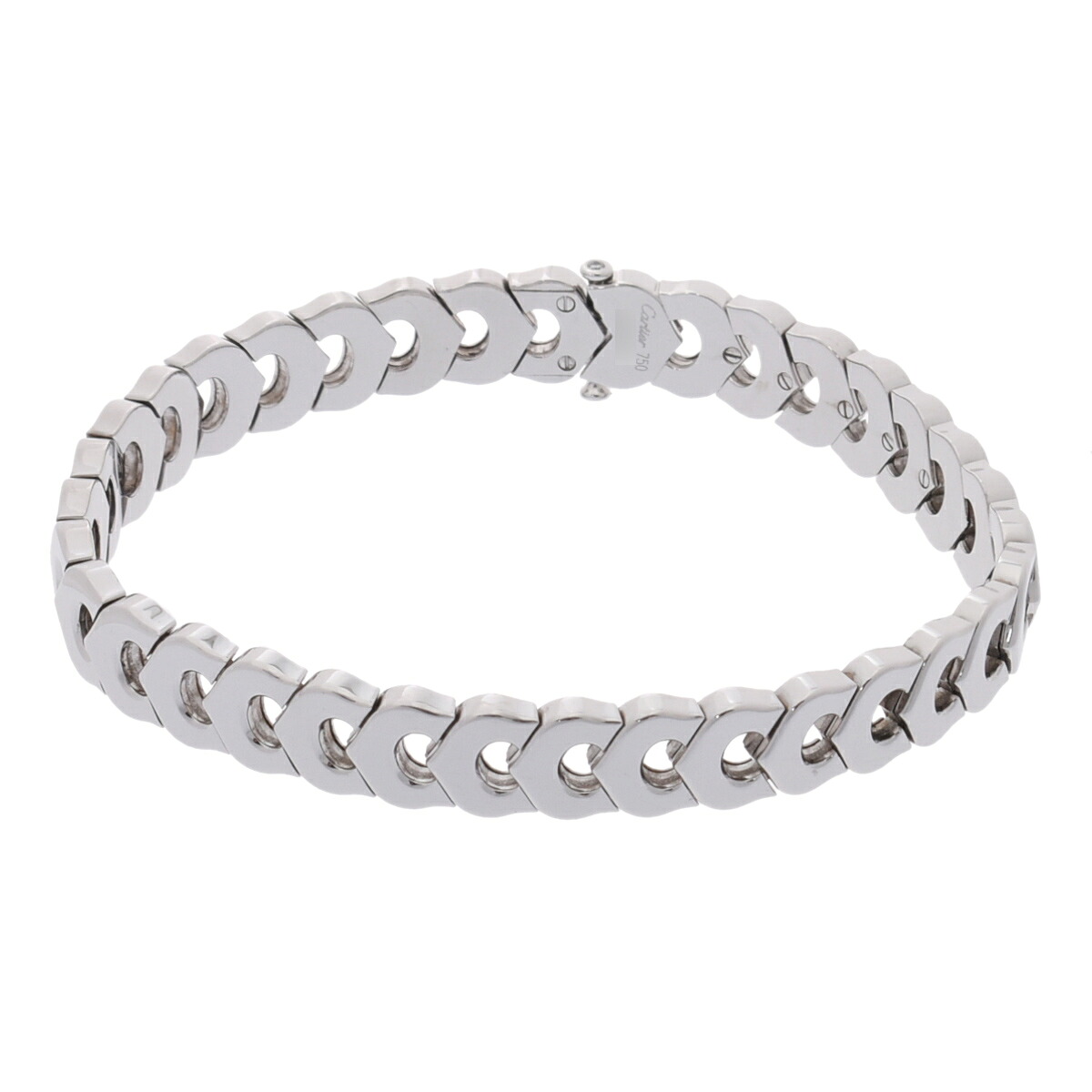 【～4/17 最大5万円クーポン】カルティエ CARTIER Cドゥ ブレスレット K18ホワイトゴールド WG ダイヤモンド レディース ブレスレット カルティエ 【ローン48回払い無金利】【中古】