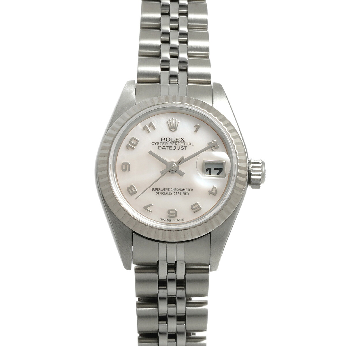 ロレックス ROLEX デイトジャスト 79174NA F番(2004年頃製造) ホワイトシェル レディース 腕時計 ロレックス 時計 高級腕時計 ブランド 【ローン48回払い無金利】【中古】｜ウォッチニアン ブランド品専門店