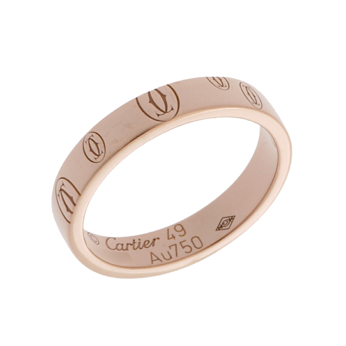 カルティエ CARTIER ハッピーバースデー リング K18ピンクゴールド PG レディース リング・指輪 カルティエ 【ローン48回払い無金利】【中古】