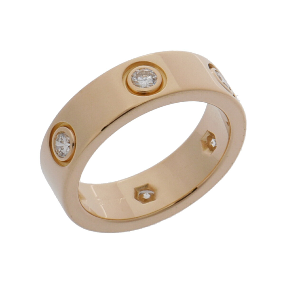 【～4/10 最大5万円クーポン】カルティエ CARTIER ラブリング #50 6PD K18イエローゴールド YG ダイヤモンド レディース リング・指輪 カルティエ 【ローン48回払い無金利】【中古】