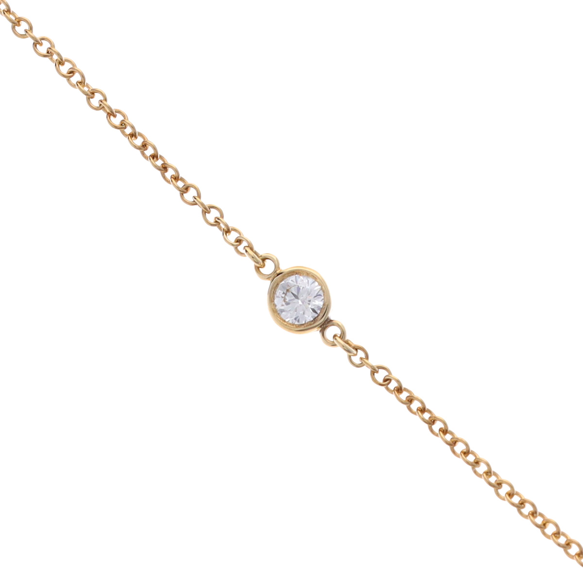 【～4/10 最大5万円クーポン】ティファニー TIFFANY & Co. バイザヤード ブレスレット K18イエローゴールド YG ダイヤモンド レディース ブレスレット ティファニー 【ローン48回払い無金利】【中古】