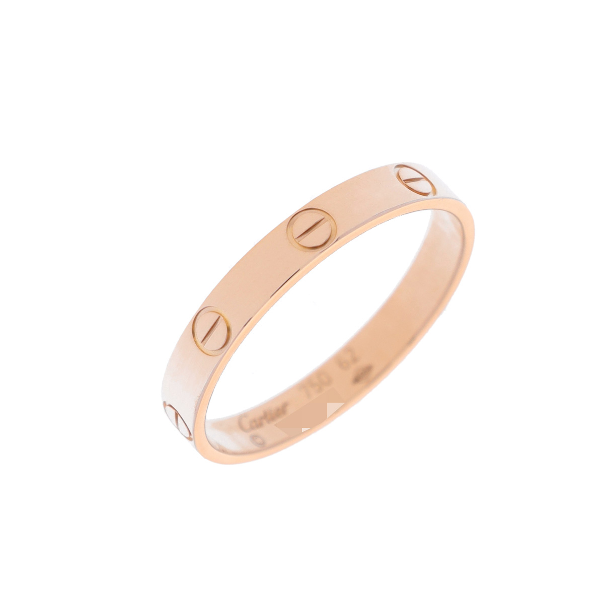 【～7/26 最大5万円クーポン】カルティエ CARTIER ミニラブリング #62 K18ピンクゴールド PG レディース リング・指輪 カルティエ 【ローン48回払い無金利】【中古】｜ウォッチニアン ブランド品専門店