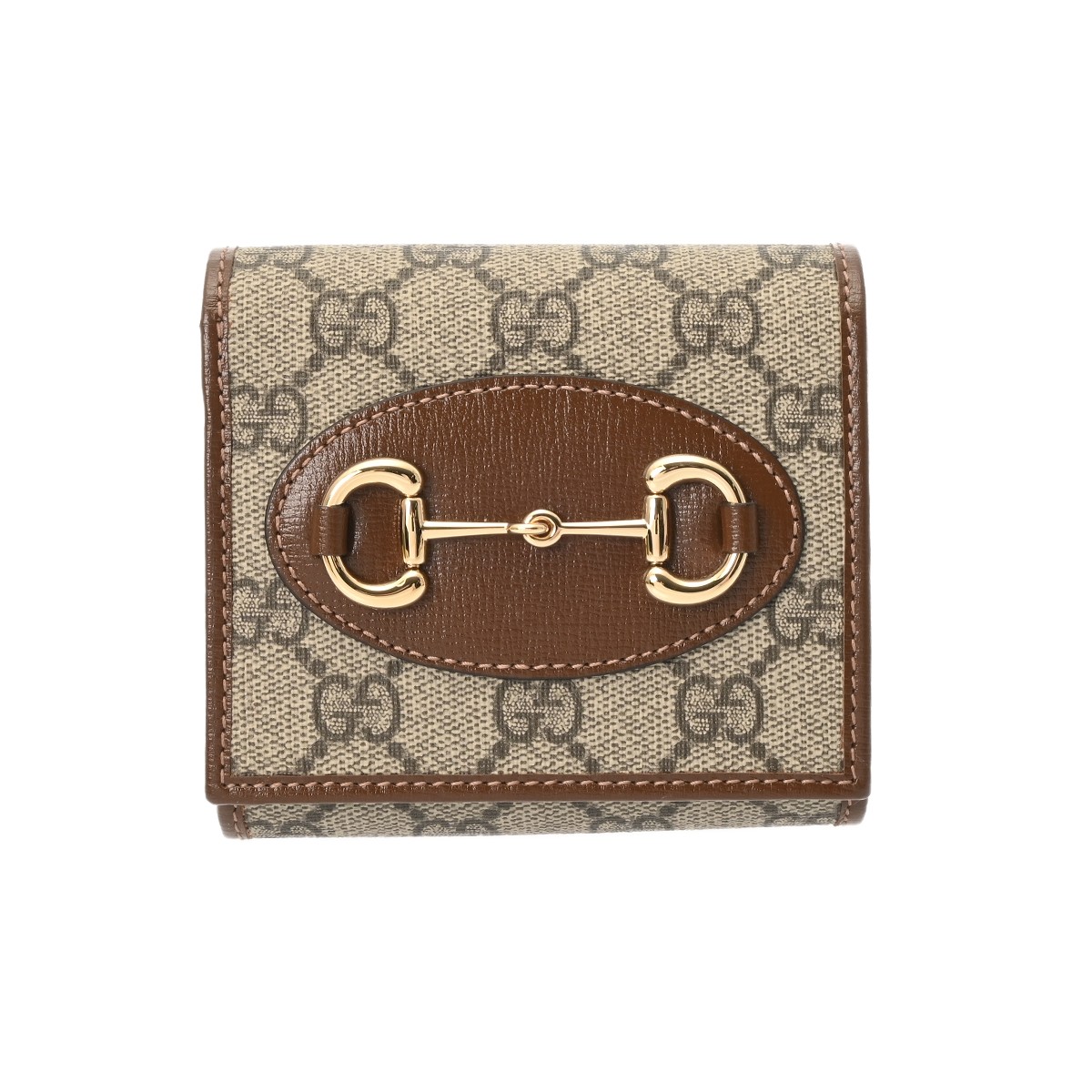 グッチ GUCCI コンパクトウォレットホースビット1955 ベージュ/エボニー/赤銅色 621891 2184 帆布/なめし革 ユニ一発やる 二つ折り紙入れ グッチ 紙入れ ブランド名 【貸し付け金48回払い無利子】【中古】
