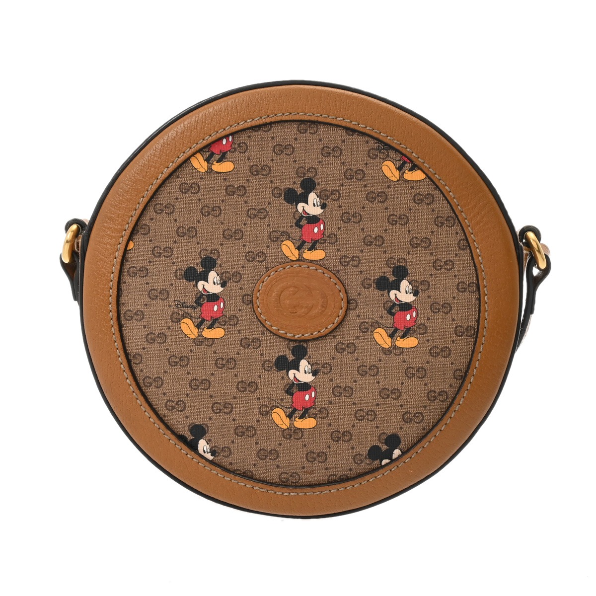 【～4/10 最大5万円クーポン】グッチ GUCCI GUCCI×Disney ショルダーバッグ ベージュ/ブラウン 603938 ミニGGスプリームキャンバス/レザー レディース ショルダーバッグ グッチ ショルダーバッグ バック ブランド 【ローン48回払い無金利】【中古】