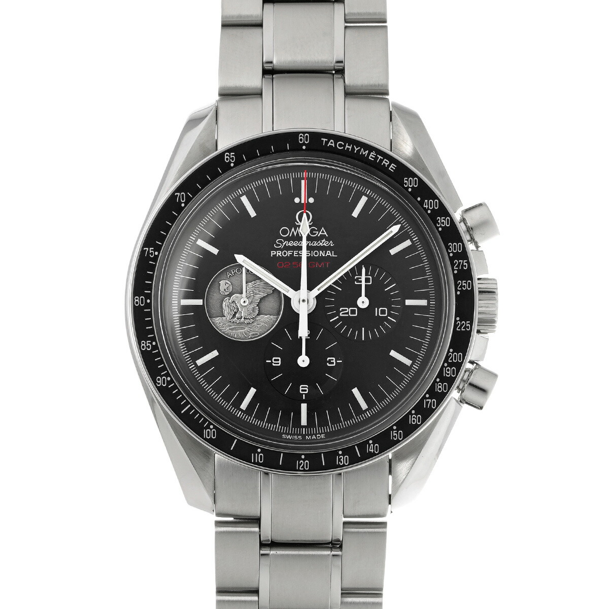 【～4/10 最大5万円クーポン】オメガ OMEGA スピードマスター ムーンウォッチ プロフェッショナル アポロ11号 40th 311.30.42.30.01.002 ブラック メンズ 腕時計 オメガ 時計 高級腕時計 ブランド 【ローン48回払い無金利】【中古】