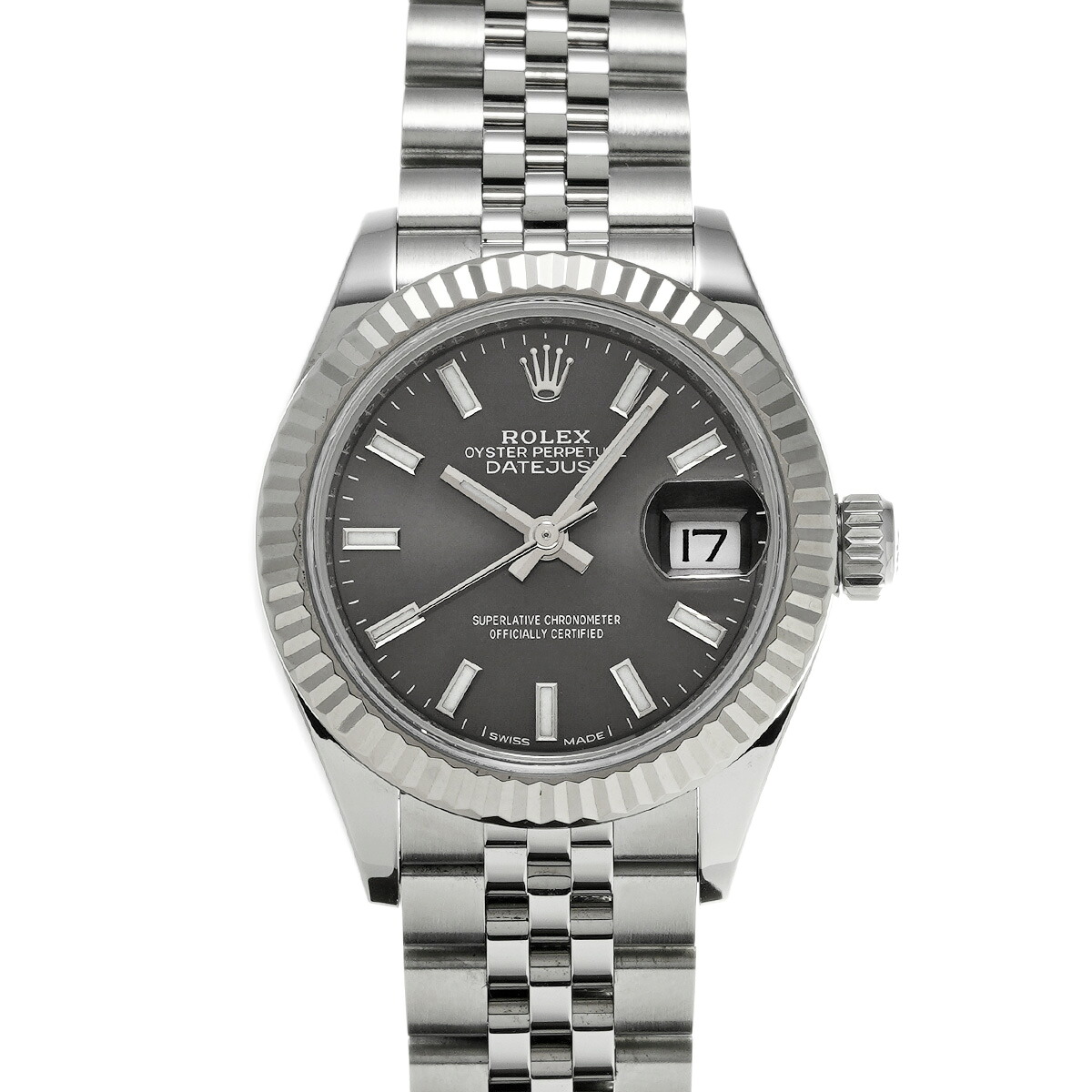 【～4/17 最大5万円クーポン】ロレックス ROLEX レディ デイトジャスト 279174 ランダムシリアル ダークグレー レディース 腕時計 ロレックス 時計 高級腕時計 ブランド 【ローン48回払い無金利】【中古】