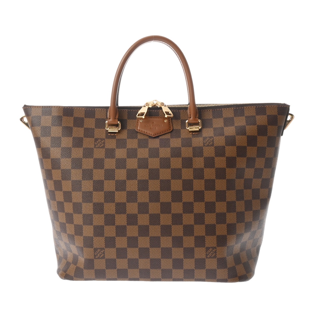 【～7/26 最大5万円クーポン】ルイ ヴィトン LOUIS VUITTON ダミエ ベルモント ブラウン N63169 ダミエキャンバス レディース ハンドバッグ ヴィトンバッグ バック ブランド 【ローン48回払い無金利】【中古】｜ウォッチニアン ブランド品専門店
