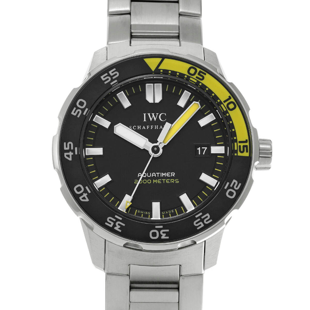 IWC アクアタイマー オートマティック 2000 IW356808 ブラック メンズ 腕時計 IWC 時計 高級腕時計 ブランド 【ローン48回払い無金利】【中古】