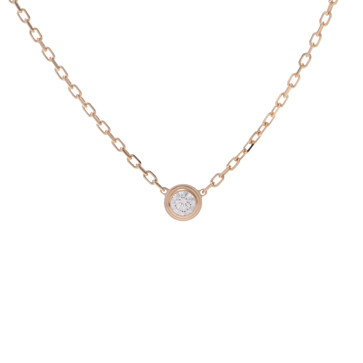 【～4/10 最大5万円クーポン】カルティエ CARTIER ダムール ネックレス SM K18イエローゴールド YG ダイヤモンド レディース ネックレス カルティエ 【ローン48回払い無金利】【中古】