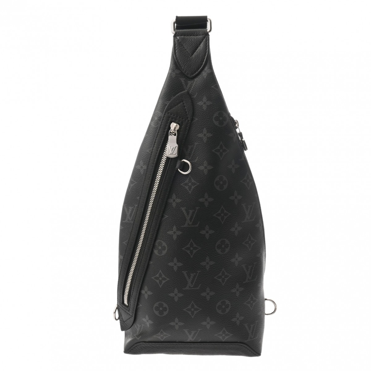 【～4/10 最大5万円クーポン】ルイ ヴィトン LOUIS VUITTON タイガラマ デュオスリングバッグ ブラック/グレー M30936 レザー メンズ ボディバッグ ヴィトンバッグ バック ブランド 【ローン48回払い無金利】【中古】