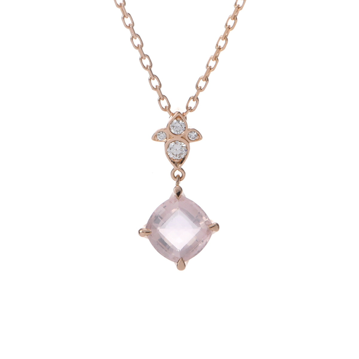 【～4/10 最大5万円クーポン】カルティエ CARTIER インドミステリューズ ネックレス B3041500 K18ピンクゴールド PG ローズクォーツ/ダイヤモンド レディース ネックレス カルティエ 【ローン48回払い無金利】【中古】