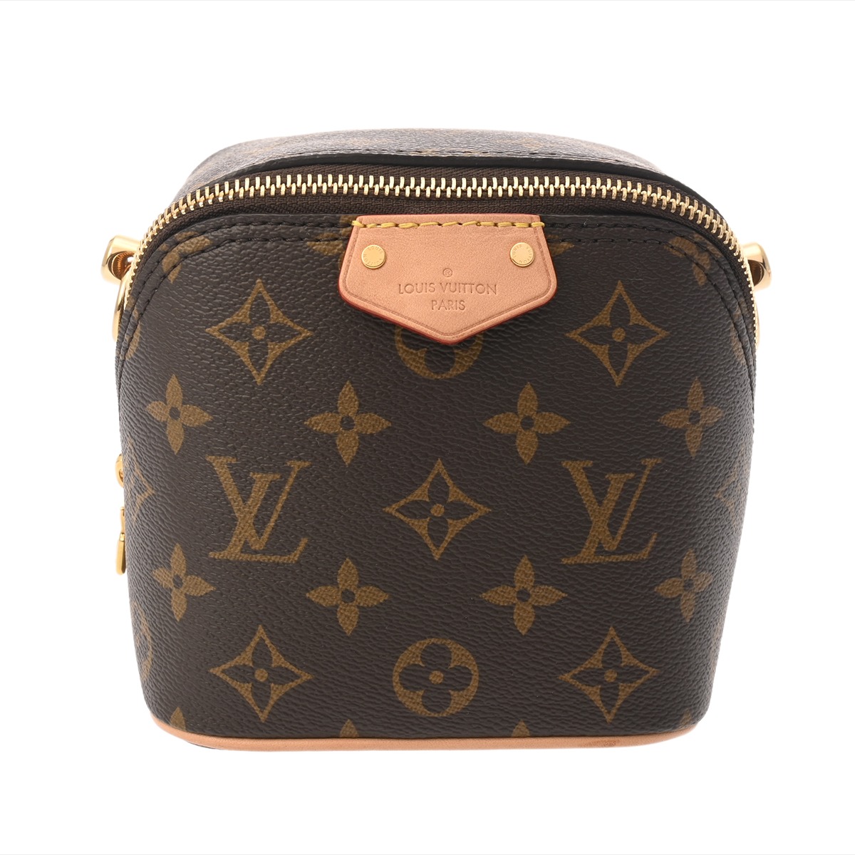 【～4/10 最大5万円クーポン】ルイ ヴィトン LOUIS VUITTON モノグラム ジャストインケース ブラウン M47096 モノグラムキャンバス レディース ハンドバッグ ヴィトンバッグ バック ブランド 【ローン48回払い無金利】【中古】 175,900円