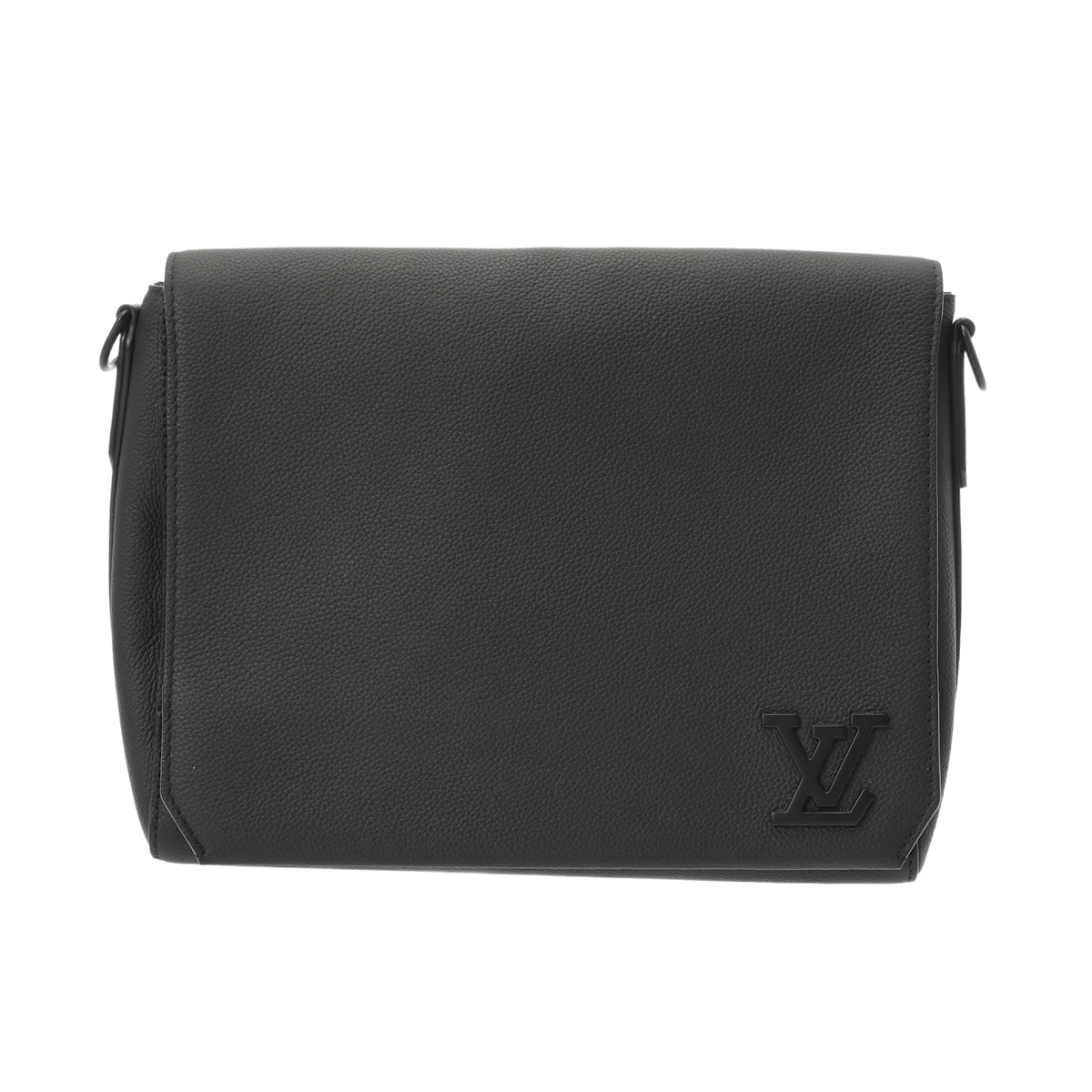 【～4/10 最大5万円クーポン】ルイ ヴィトン LOUIS VUITTON LVアエログラム テイクオフ メッセンジャー ノワール M57080 グレインレザー メンズ ショルダーバッグ ヴィトンバッグ バック ブランド 【ローン48回払い無金利】【中古】