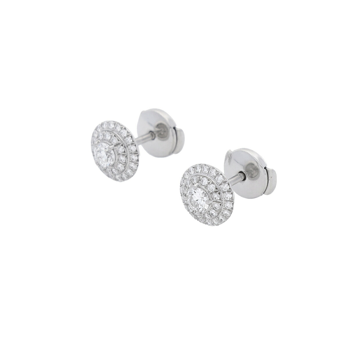 【~4/10 最大5万円クーポン】ティファニー TIFFANY & Co. ソレストピアス Pt950プラチナ ダイヤモンド レディース ピアス ティファニー 【ローン48回払い無金利】【中古】