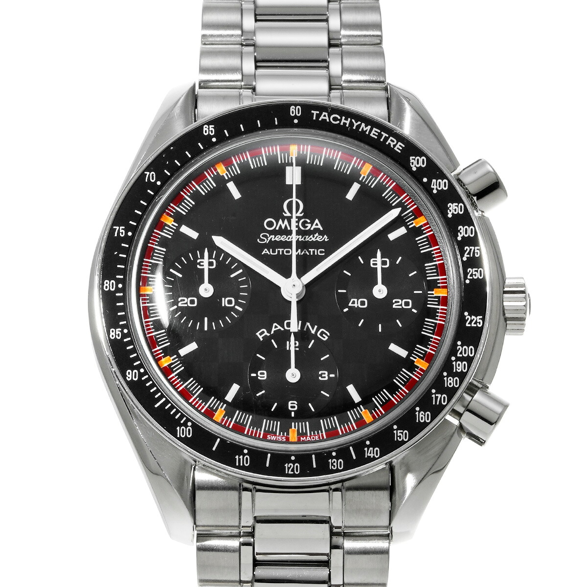 オメガ OMEGA スピードマスター レーシング ミハエル・シューマッハ 2000 3518.50 ブラック メンズ 腕時計 オメガ 時計 高級腕時計 ブランド 【ローン48回払い無金利】【中古】