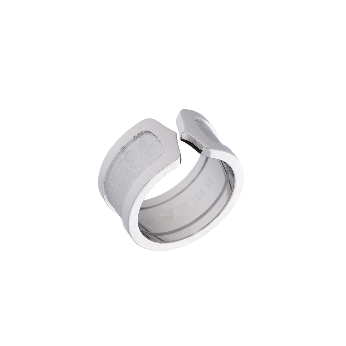 【~7/26 最大5万円クーポン】カルティエ CARTIER C2リング ワイド #51 K18ホウイトゴールド WG レディース リング・指輪 カルティエ 【ローン48回払い無金利】【中古】|ウォッチニアン ブランド品専門店