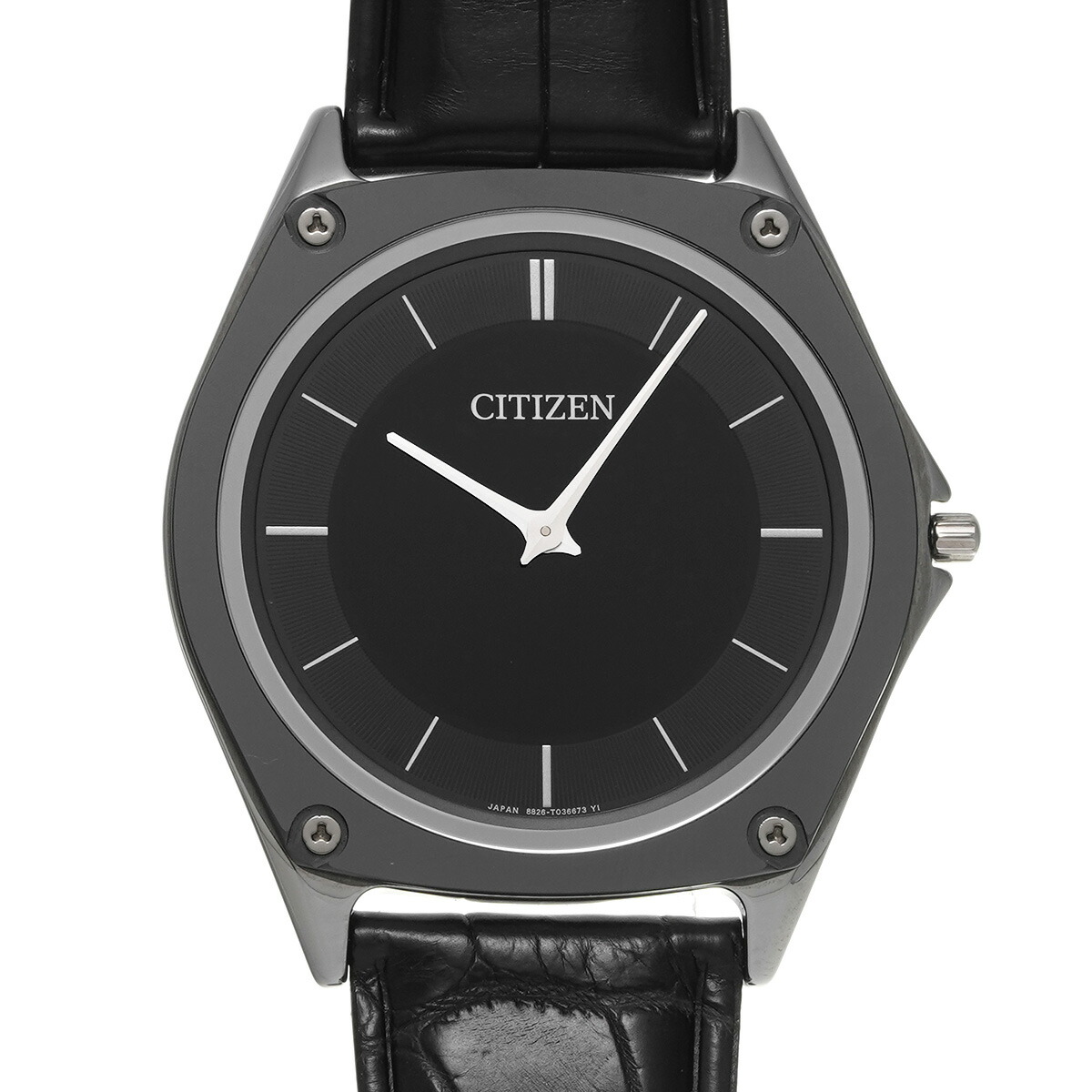 シチズン CITIZEN エコ・運転 一 AR5044-03E 黒いこと メンズ ウオッチ シチズン 時辰儀 御膳上等ウオッチ ブランド名 【貸し付け金48回払い無利子】【中古】