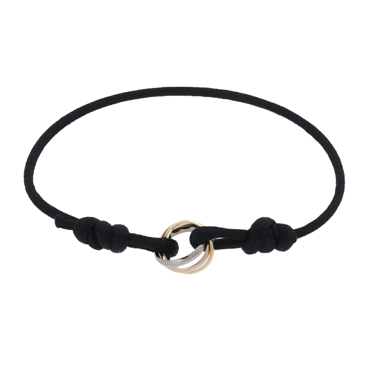 カルティエ CARTIER トリニティ コード ブレスレット K18ピンクゴールド PG/K18イエローゴールド YG/K18ホワイトゴールド レディース ブレスレット カルティエ 【ローン48回払い無金利】【中古】