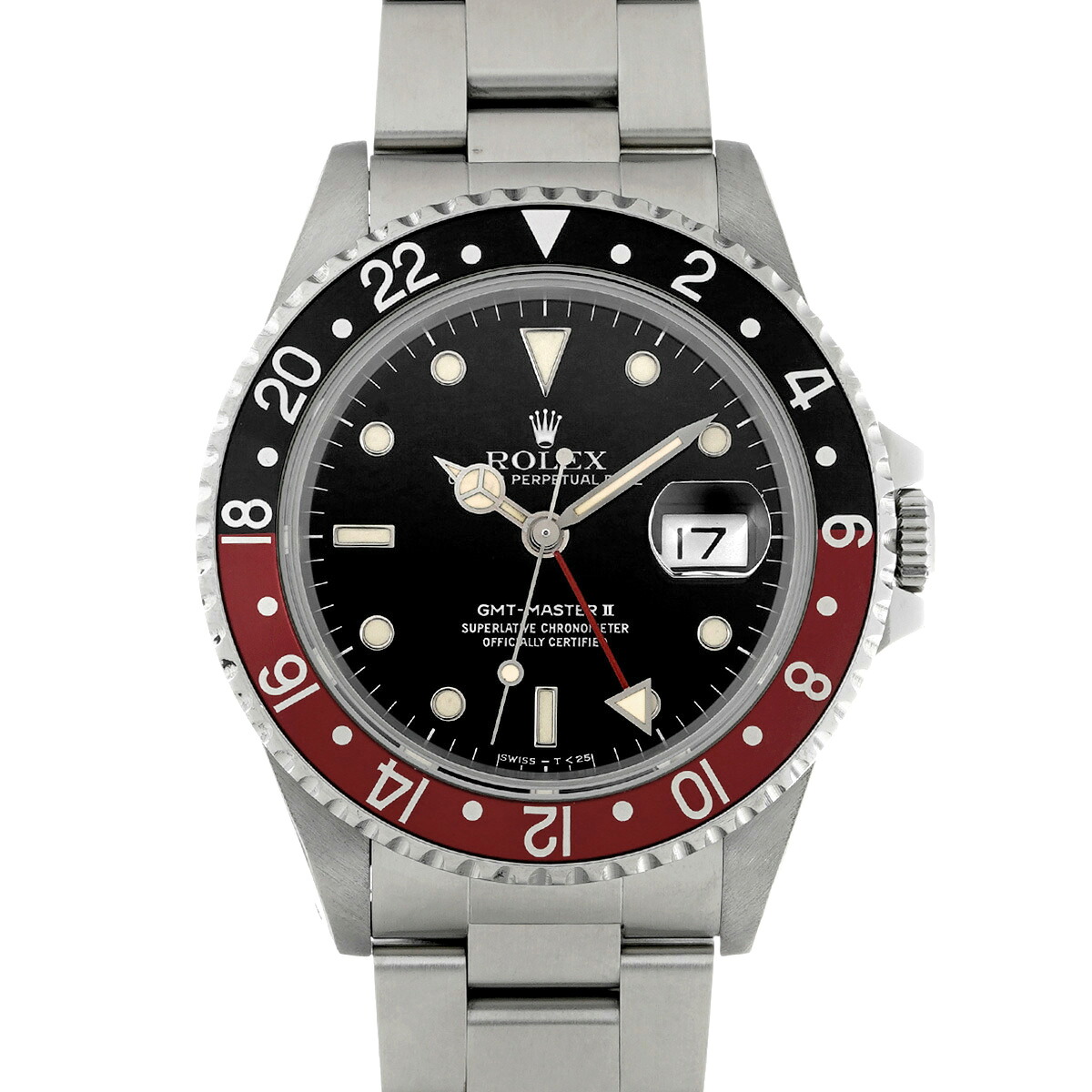 ロレックス ROLEX GMTマスターII 16710 E番(1990年頃製造) ブラック メンズ 腕時計 ロレックス 時計 高級腕時計 ブランド 【ローン48回払い無金利】【中古】