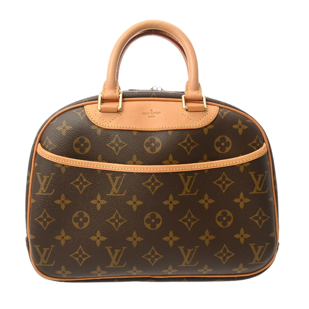 【～4/10 最大5万円クーポン】ルイ ヴィトン LOUIS VUITTON モノグラム トゥルーヴィル ブラウン M42228 モノグラムキャンバス レディース ハンドバッグ ヴィトンバッグ バック ブランド 【ローン48回払い無金利】【中古】