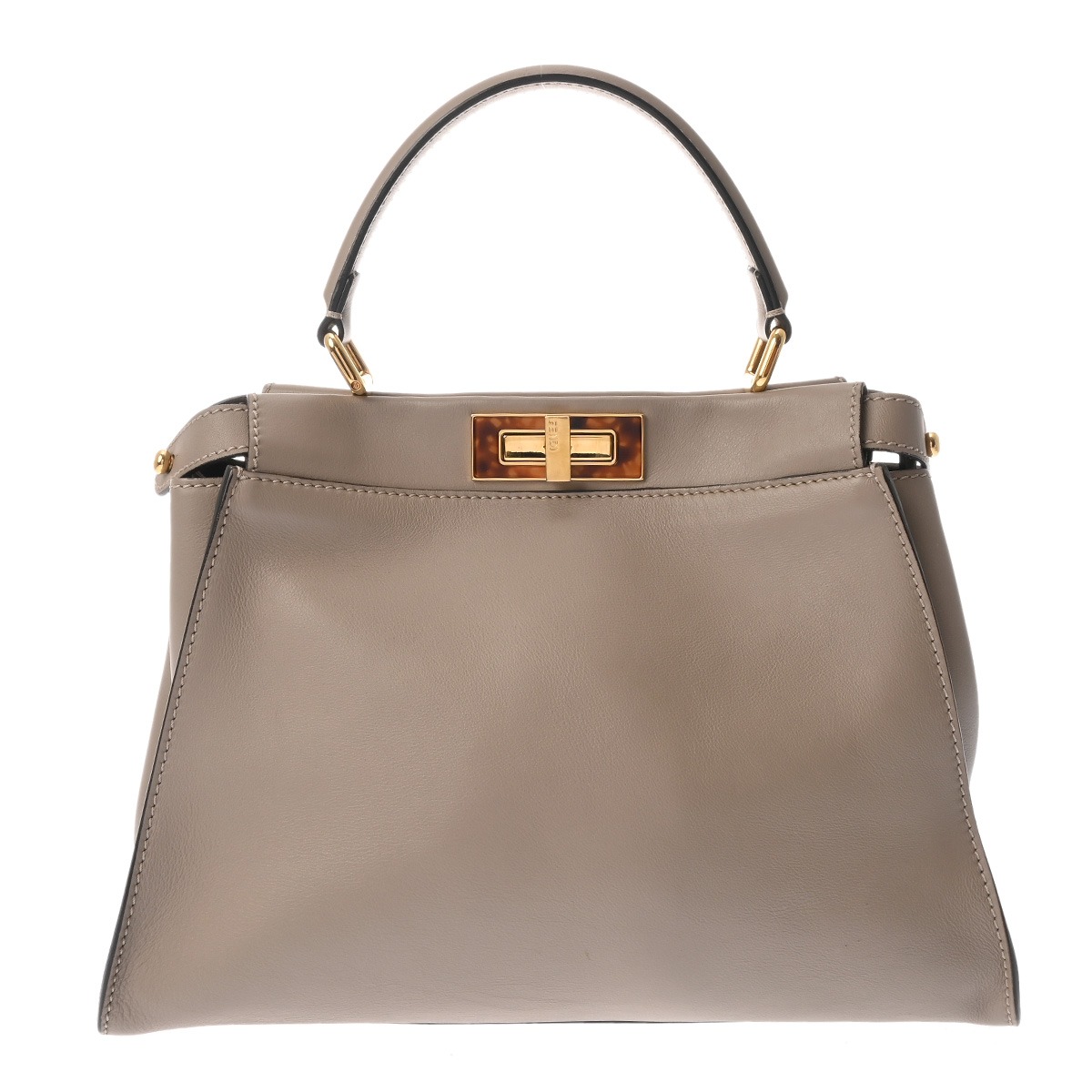 フェンディ FENDI ピーカブー ミディアム グレー 8BN290-3ZL-159-0501 レザー レディース ハンドバッグ フェンディ ハンドバッグ バック ブランド 【ローン48回払い無金利】【中古】|ウォッチニアン ブランド品専門店