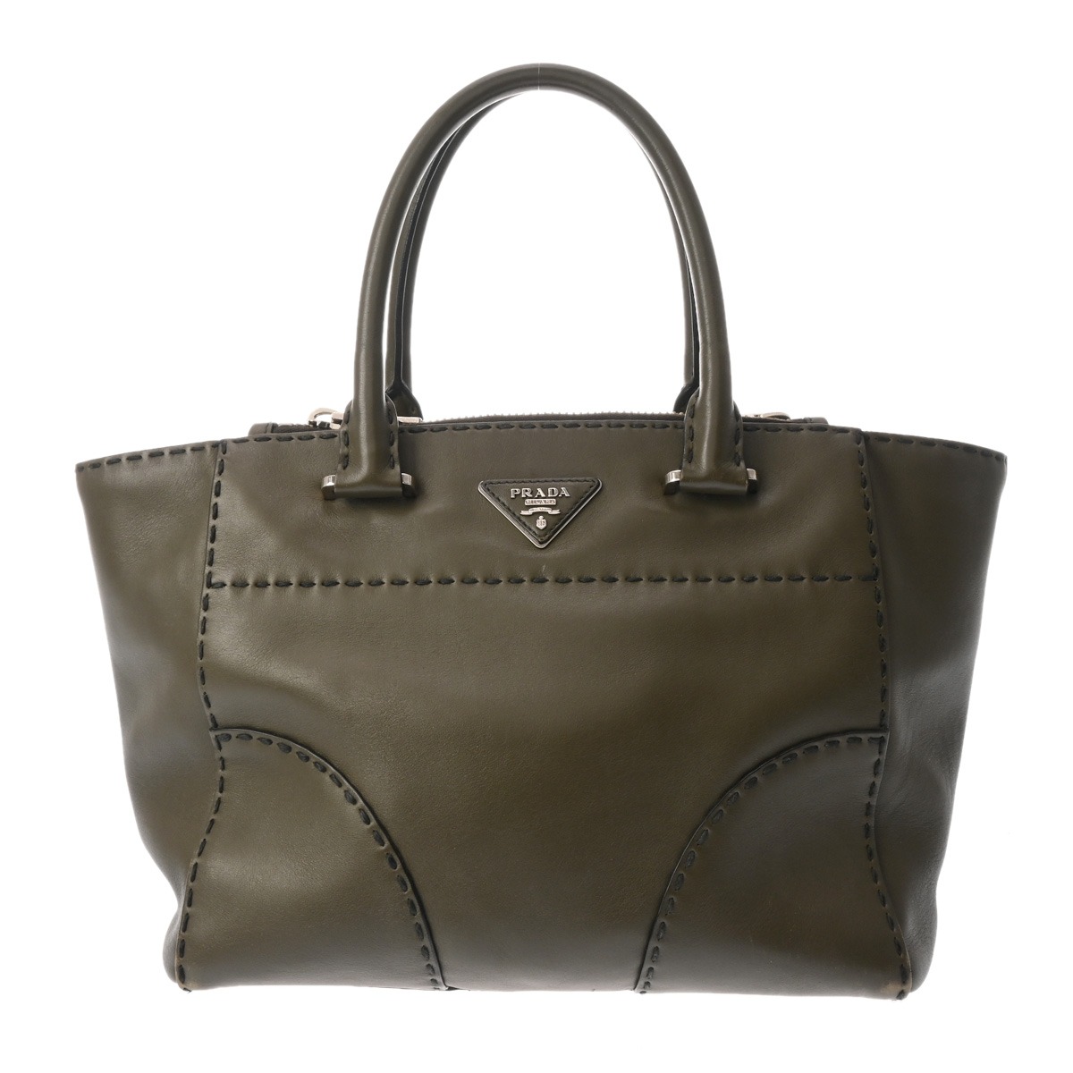 【~7/26 最大5万円クーポン】プラダ PRADA 2WAY ハンドバッグ カーキ BN2316 レザー レディース ハンドバッグ プラダ ハンドバッグ バック ブランド 【ローン48回払い無金利】【中古】|ウォッチニアン ブランド品専門店