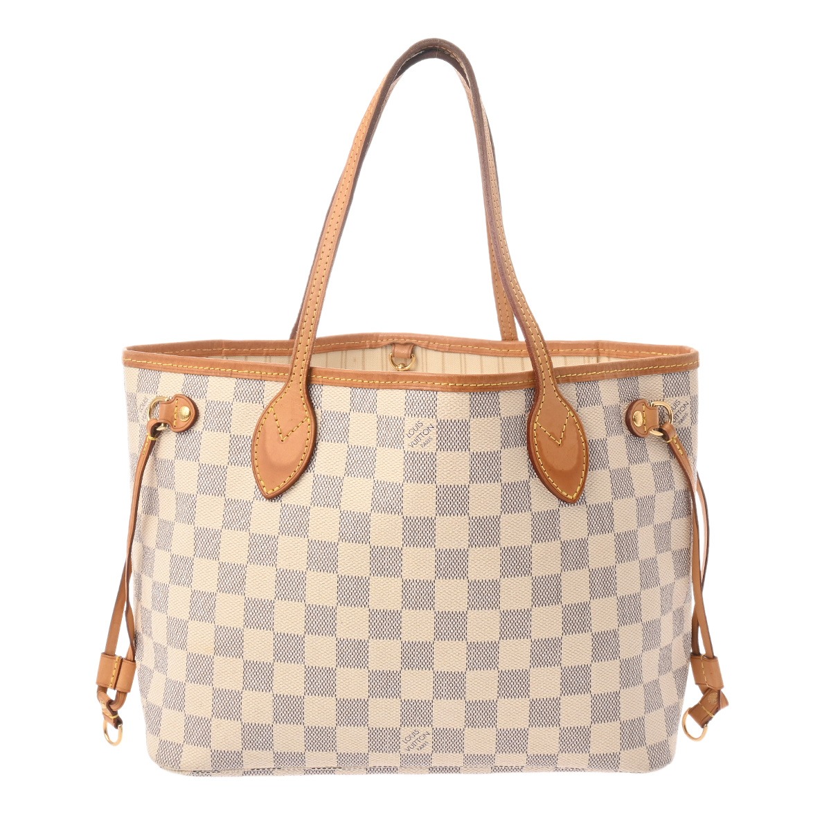 【~7/26 最大5万円クーポン】ルイ ヴィトン LOUIS VUITTON ダミエアズール ネヴァーフル PM ホワイト N40605 ダミエキャンバス レディース トートバッグ ヴィトンバッグ バック ブランド 【ローン48回払い無金利】【中古】|ウォッチニアン ブランド品専門店