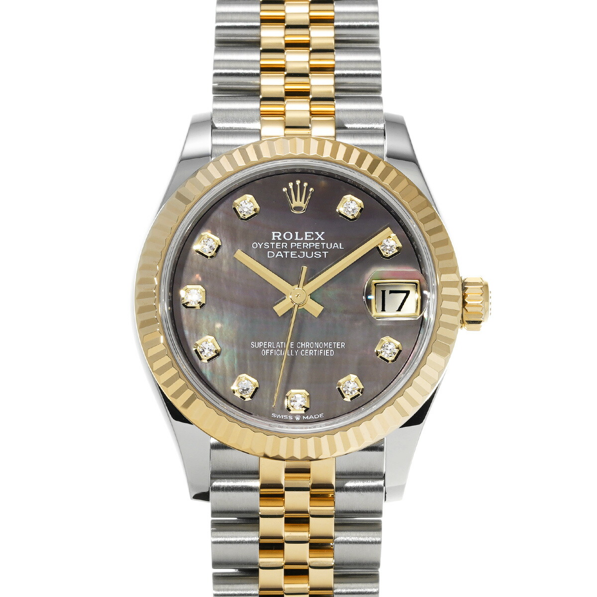 中古 ロレックス ROLEX 278384RBR ランダムシリアル ブルー ユニセックス 腕時計 ロレックス デイトジャスト 31 278384RBR ブルー ユニセックス 時計