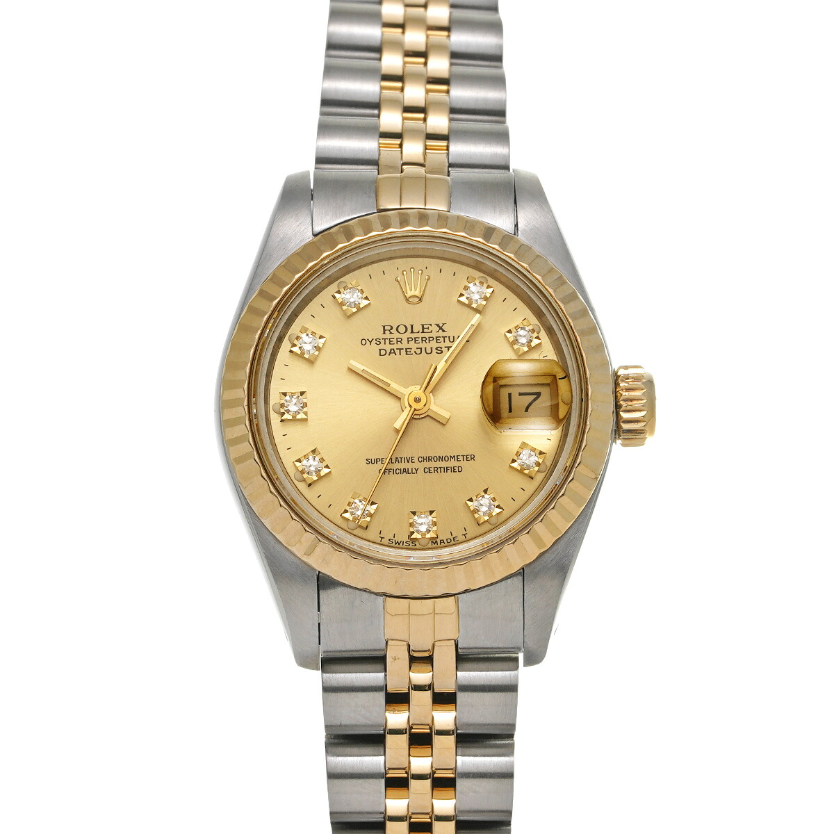 ロレックス ROLEX デイトジャスト 69173G E番(1990年頃製造) シャンパン/ダイヤモンド レディース 腕時計 ロレックス 時計 高級腕時計 ブランド 【ローン48回払い無金利】【中古】|ウォッチニアン ブランド品専門店