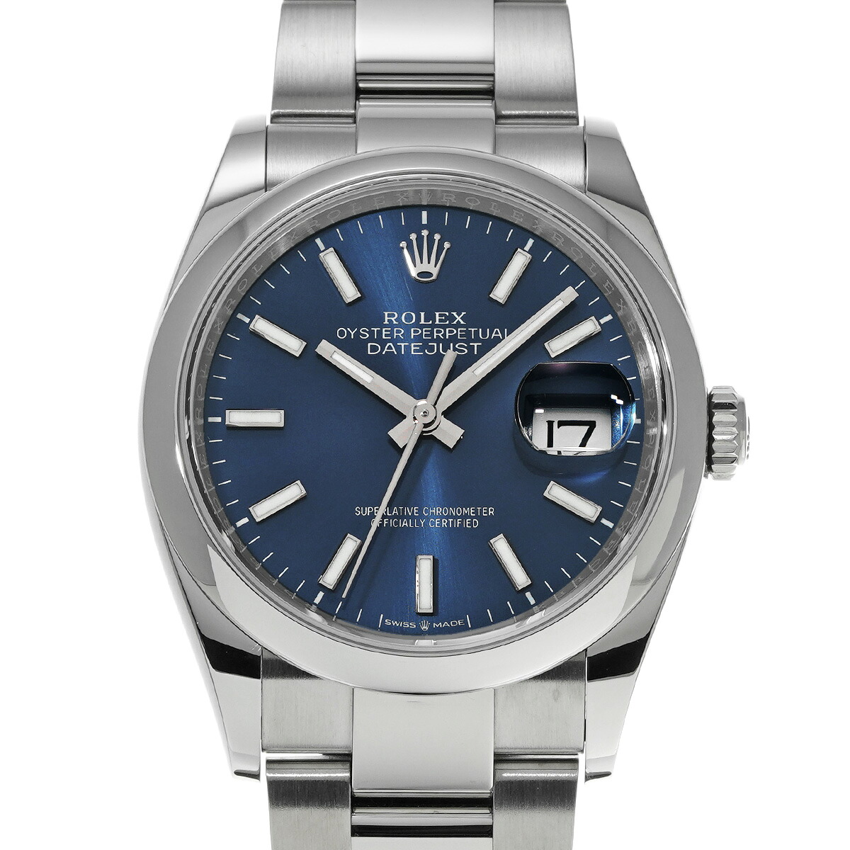 【～4/17 最大5万円クーポン】ロレックス ROLEX デイトジャスト 36 126200 ブライトブルー メンズ 腕時計 ロレックス 時計 高級腕時計 ブランド 【ローン48回払い無金利】【中古】