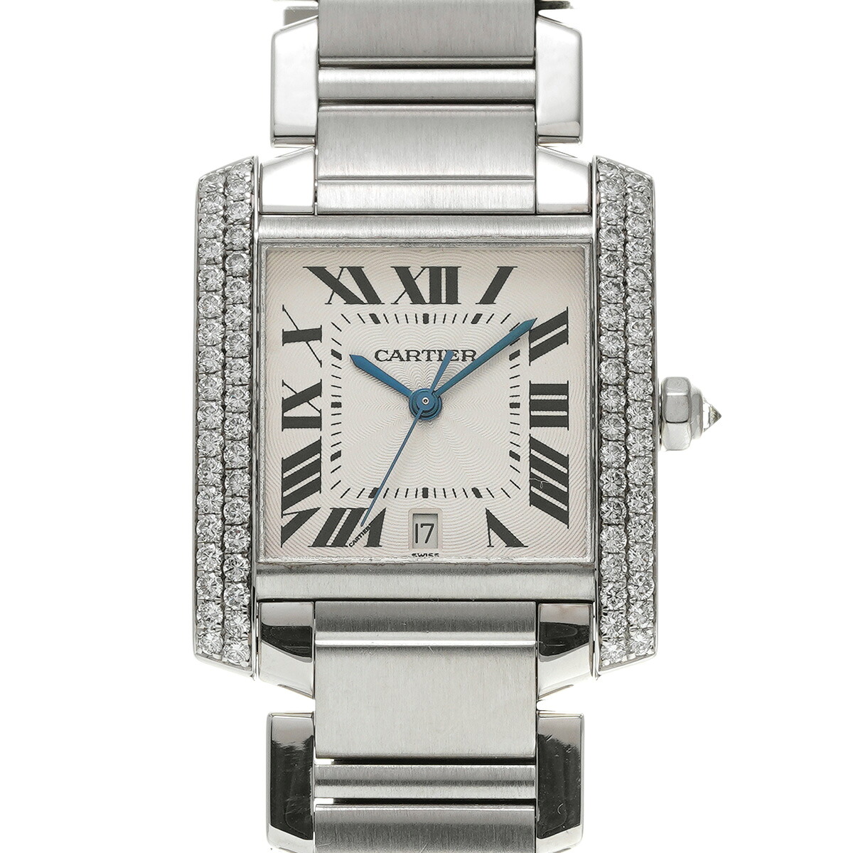 【～7/26 最大5万円クーポン】カルティエ CARTIER タンクフランセーズ LM WE100351 シルバー ユニセックス 腕時計 カルティエ 時計 高級腕時計 ブランド 【ローン48回払い無金利】【中古】｜ウォッチニアン ブランド品専門店