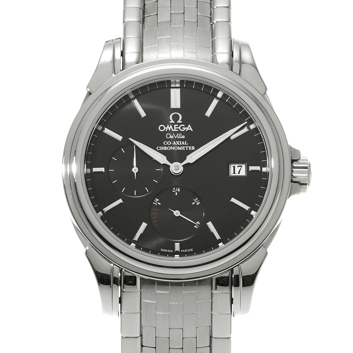 オメガ OMEGA デ・ヴィル コーアクシャル パワーリザーブ 4532.51 ブラック メンズ 腕時計 オメガ 時計 高級腕時計 ブランド 【ローン48回払い無金利】【中古】