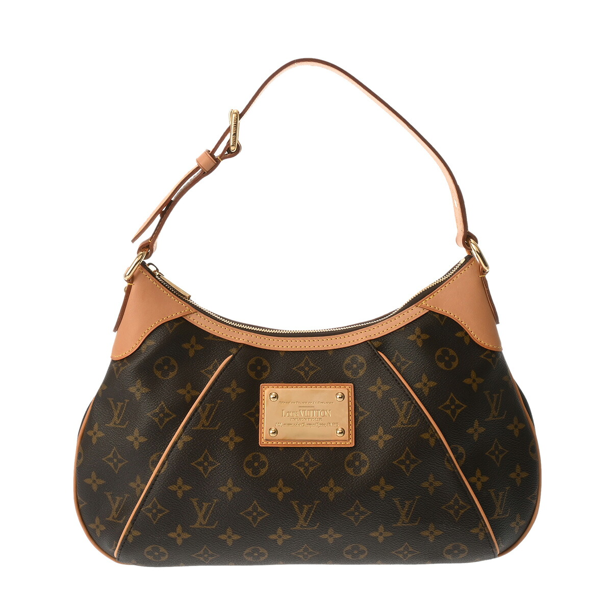 ルイ ヴィトン LOUIS VUITTON モノグラム テムズGM 赤銅色 M56383 モノグラム帆布 レディース ショルダーバッグ ヴィトンバッグ うしろ側 ブランド名 【貸し付け金48回払い無利率】【中古】