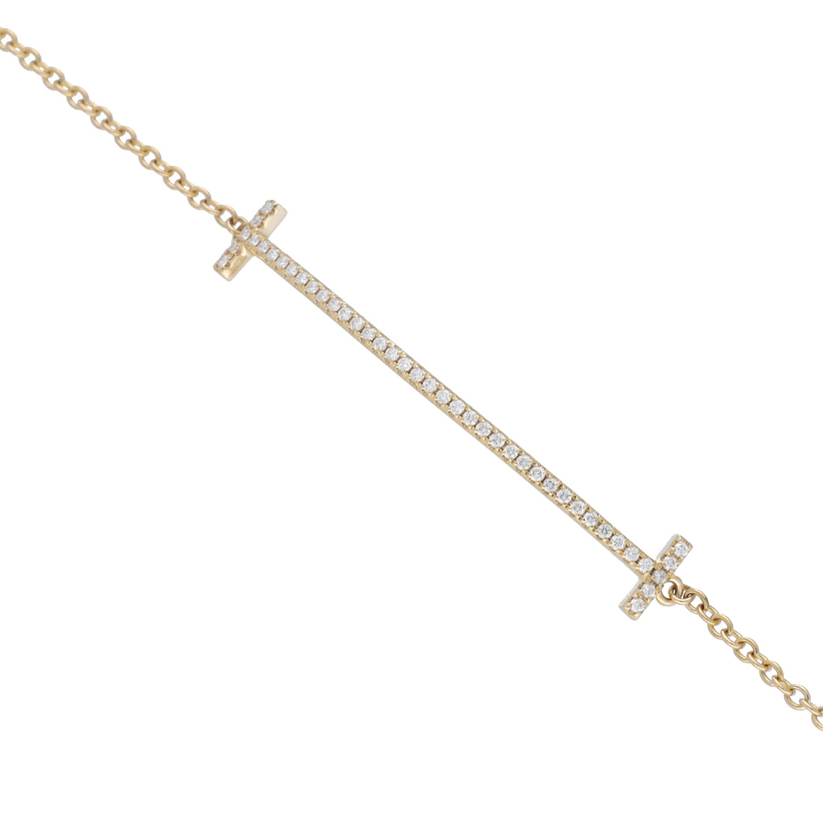 【～7/26 最大5万円クーポン】ティファニー TIFFANY & Co. Tスマイル ブレスレット K18イエローゴールド YG ダイヤモンド レディース ブレスレット ティファニー 【ローン48回払い無金利】【中古】｜ウォッチニアン ブランド品専門店 154,400円