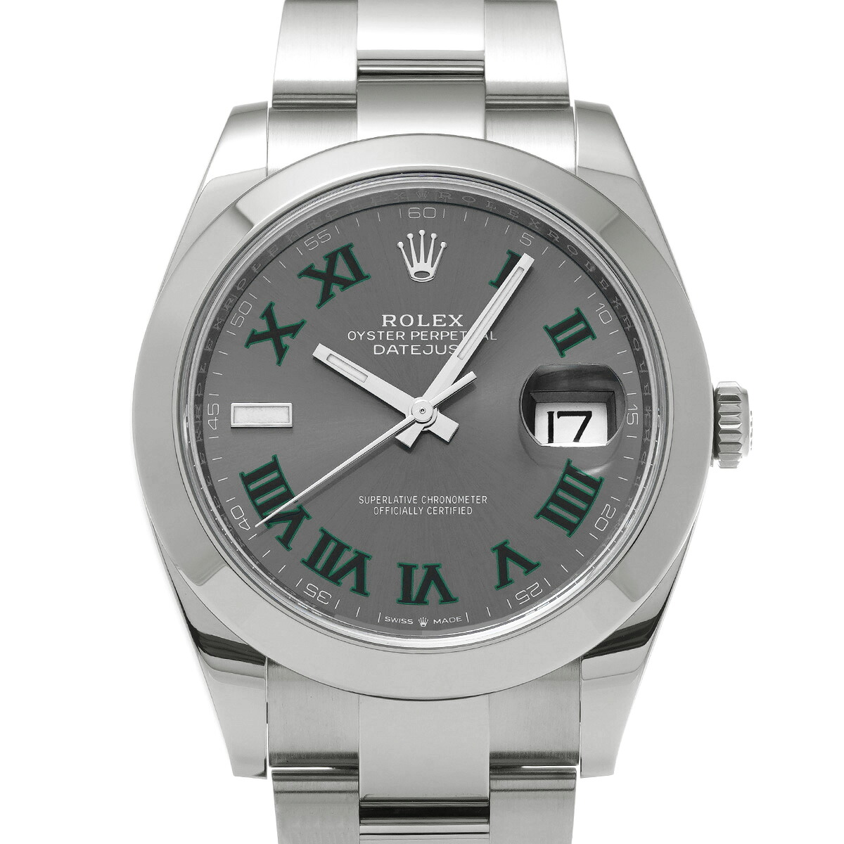 ロレックス ROLEX デイトジャスト 41 126300 ランダムシリアル スレート メンズ 腕時計 ロレックス 時計 高級腕時計 ブランド 【ローン48回払い無金利】【中古】 795,200円