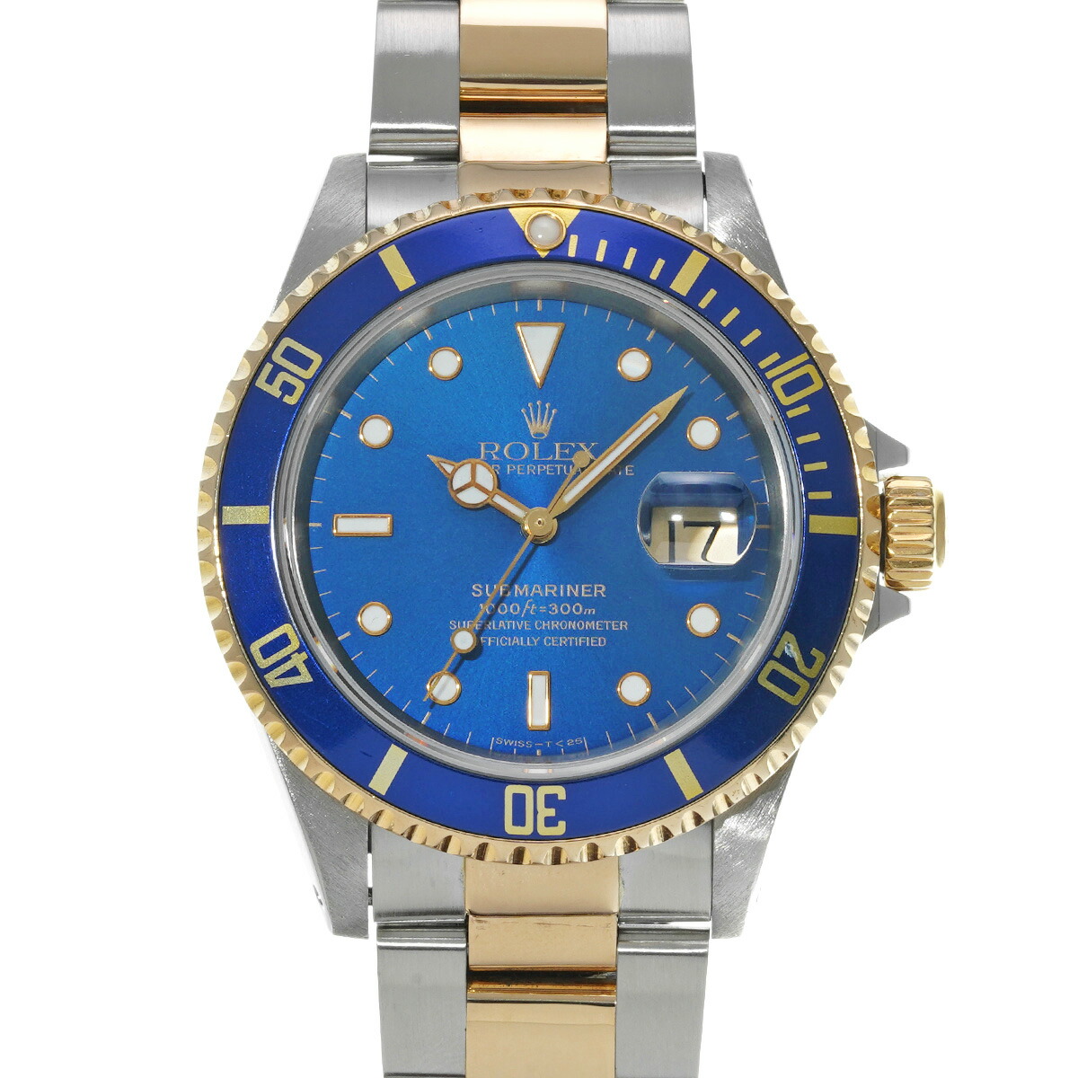 ロレックス ROLEX サブマリーナ デイト 16613 S番(1994年頃製造) ブルー メンズ 腕時計 ロレックス 時計 高級腕時計 ブランド 【ローン48回払い無金利】【中古】