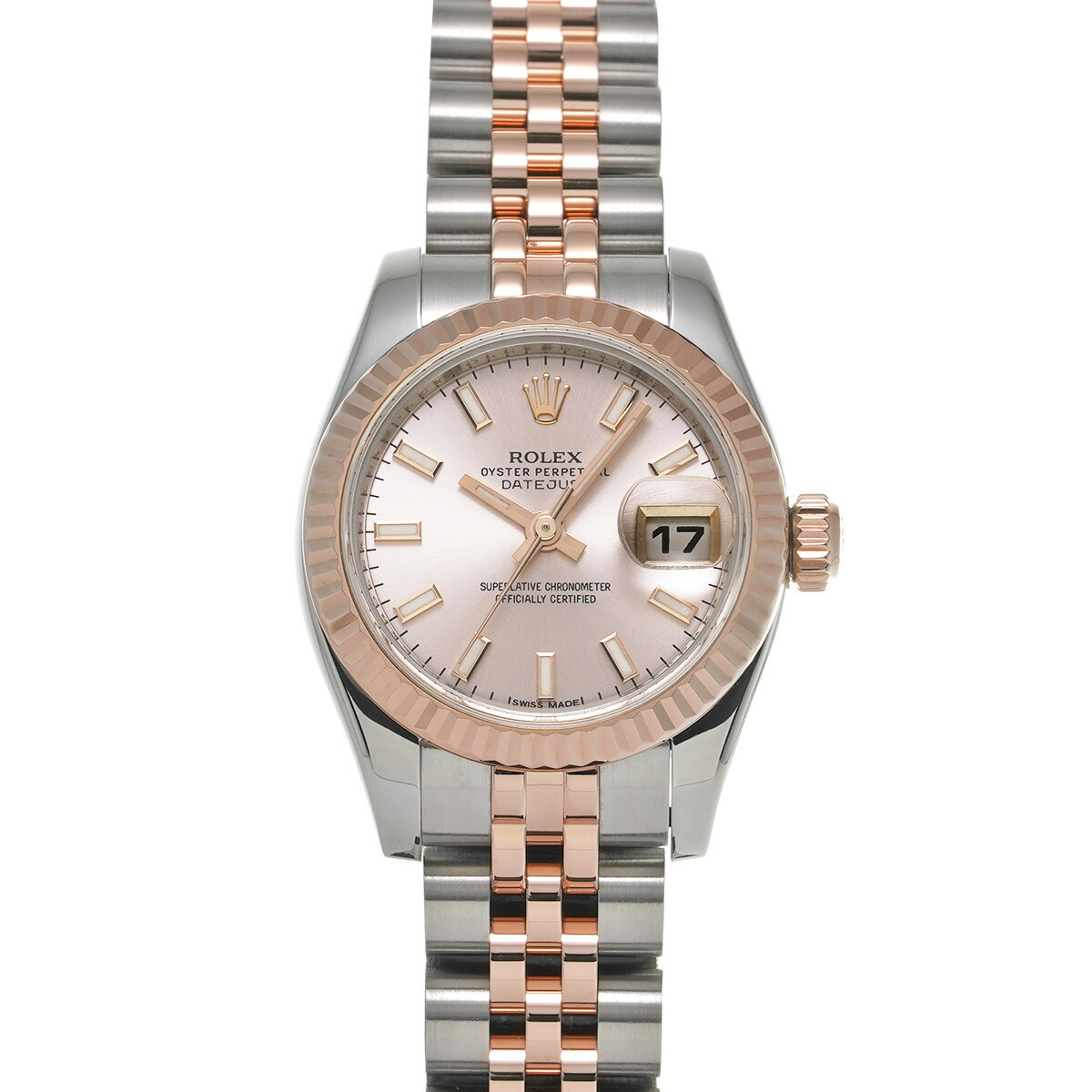 ロレックス ROLEX デイトジャスト 179171 ランダムシリアル ピンク レディース 腕時計 ロレックス 時計 高級腕時計 ブランド 【ローン48回払い無金利】【中古】