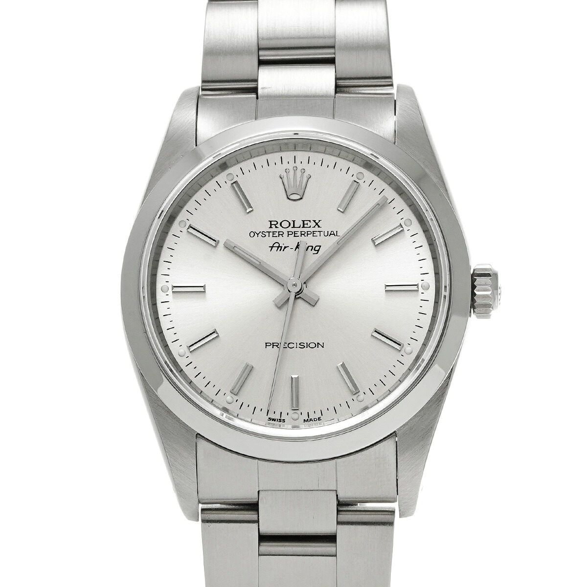 ロレックス ROLEX エアキング 14000 E番(1991年頃製造) シルバー メンズ 腕時計 ロレックス 時計 高級腕時計 ブランド 【ローン48回払い無金利】【中古】