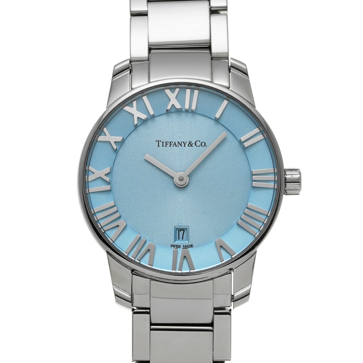 【～7/26 最大5万円クーポン】ティファニー TIFFANY & Co. アトラス 2ハンド 29mm 37447188 アイスブルー レディース 腕時計 ティファニー 時計 高級腕時計 ブランド 【ローン48回払い無金利】【中古】｜ウォッチニアン ブランド品専門店