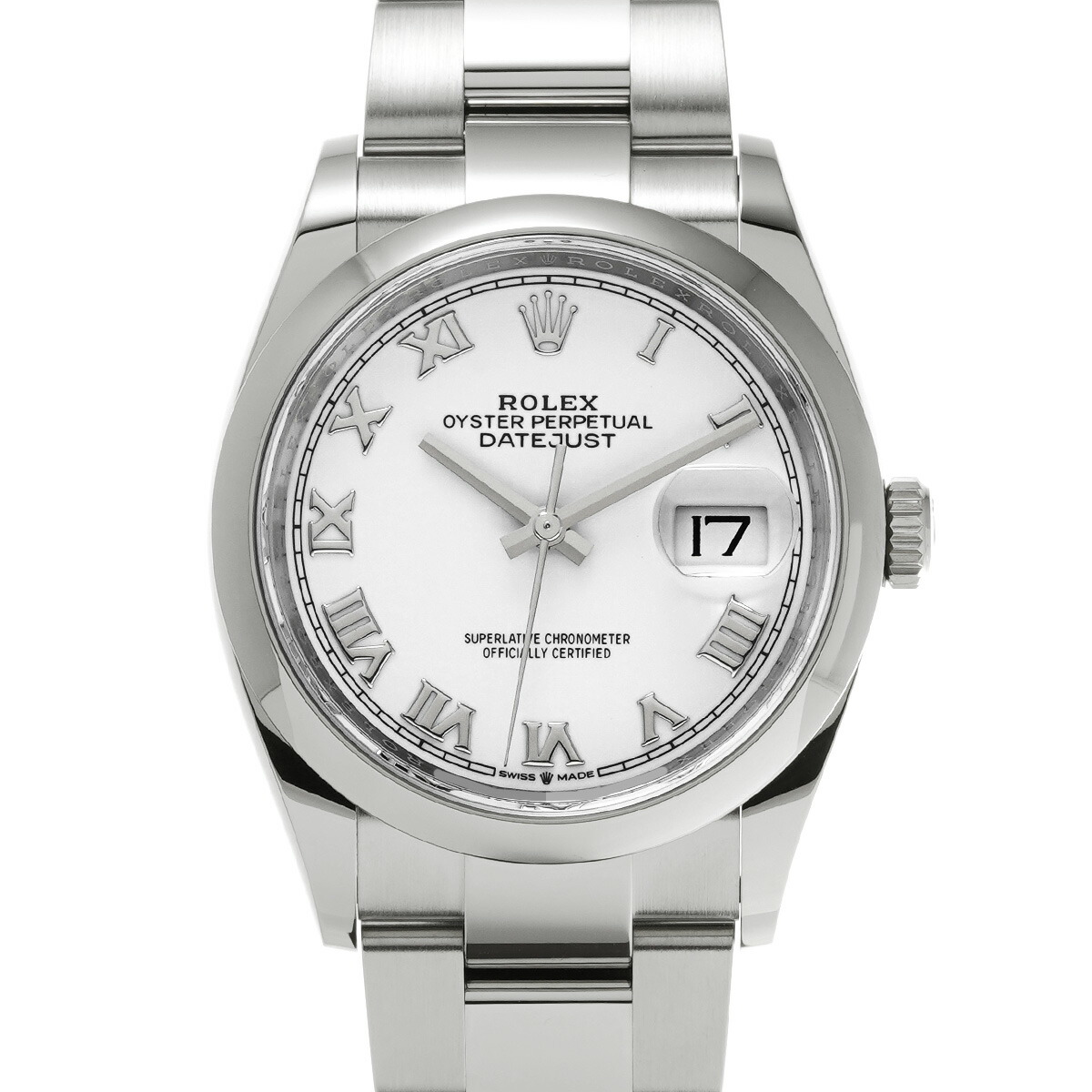 ロレックス ROLEX デイトジャスト 36 126200 ランダムシリアル ホワイト メンズ 腕時計 ロレックス 時計 高級腕時計 ブランド 【ローン48回払い無金利】【中古】