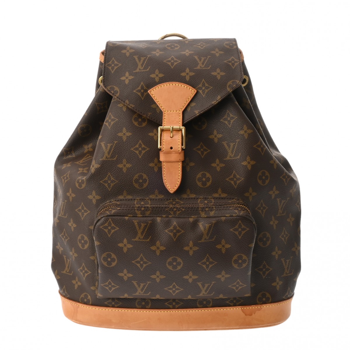 ルイ ヴィトン LOUIS VUITTON モノグラム モンスリ GM ブラウン M51135 モノグラムキャンバス レディース リュック・デイパック ヴィトンバッグ バック ブランド 【ローン48回払い無金利】【中古】