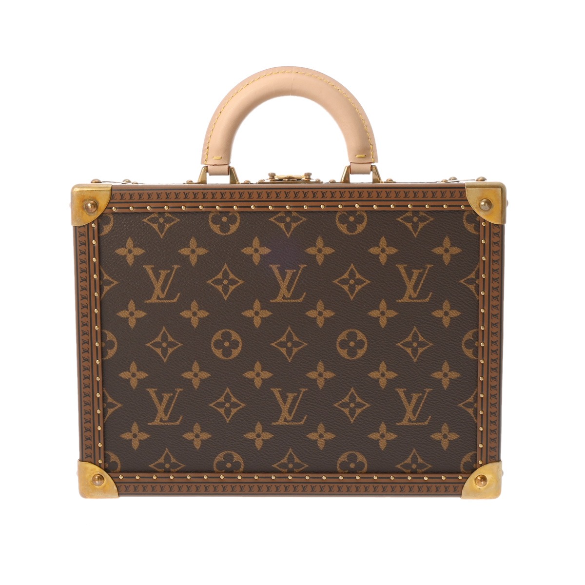 ルイ ヴィトン LOUIS VUITTON モノグラム ヴァリーズ 赤銅色/オレンジ色 モノグラム帆布 レディース ハンドバック ヴィトンバッグ うしろ側 ブランド名 【貸し付け金48回払い無利子】【中古】